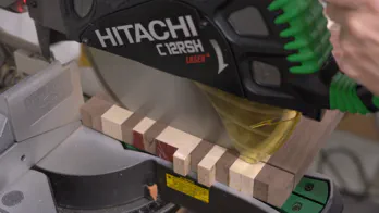 An edge grain cutting board.