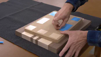 An edge grain cutting board.