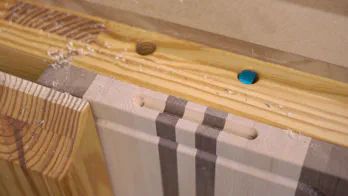 An edge grain cutting board.