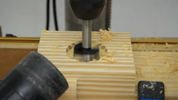 Roubo workbench leg-vise build.