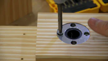 Roubo workbench leg-vise build.