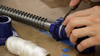Roubo workbench leg-vise build.