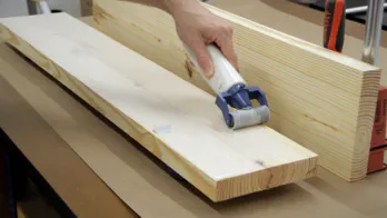 Roubo workbench leg-vise build.