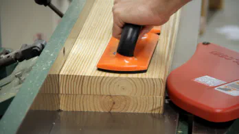 Roubo workbench leg-vise build.