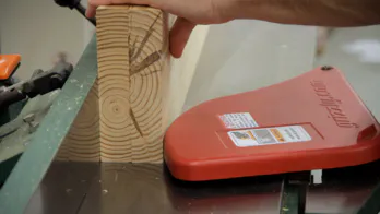 Roubo workbench leg-vise build.