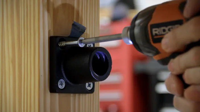 Roubo workbench leg-vise build.