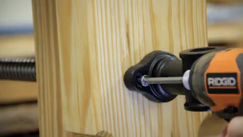 Roubo workbench leg-vise build.