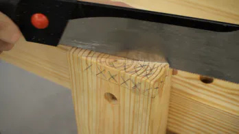 Roubo workbench leg-vise build.