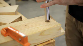 Roubo workbench leg-vise build.