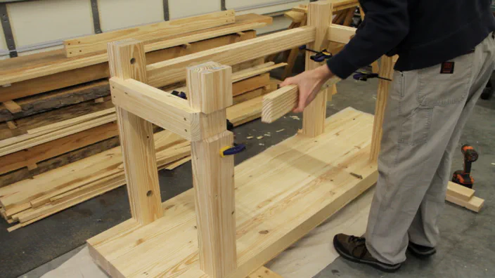 Roubo workbench build.