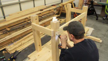 Roubo workbench build.