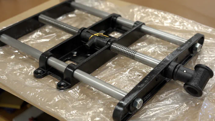 The end vise hardware.