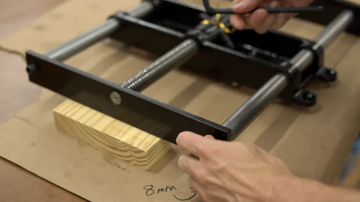 The rear plate bolts are removed.