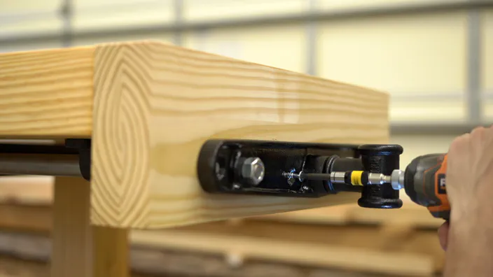 The outer jaw is attached to the vise.