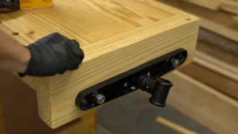 Boiled linseed oil is wiped on the jaws.